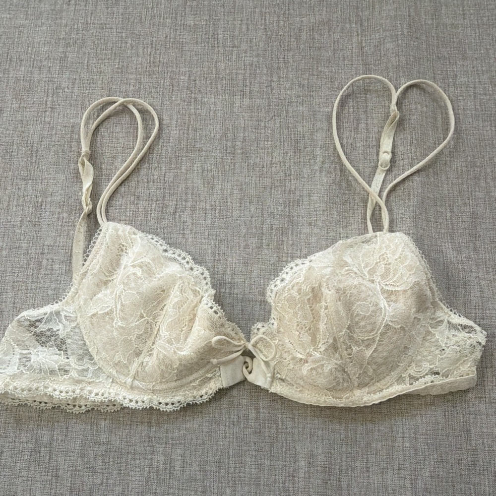 La Perla 34B Floral Lace Underwire Bra Luxury Lingerie Bridal